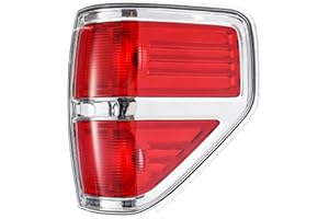 Boine Compatible With 2009 2010 2011 2012 2013 2014 Ford F150 F-150 Right Passenger Side Tail Light Housing - Chrome trim