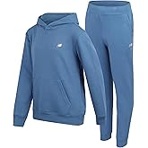 New Balance Boys Sweatpants Set - 2 Piece Fleece Pullover Boys Hoodie and Athletic Jogger Pants Youth Kids Activewear Set