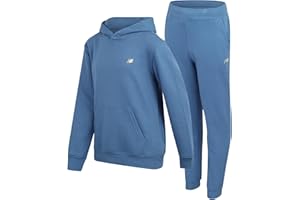 New Balance Boys Sweatpants Set - 2 Piece Fleece Pullover Boys Hoodie and Athletic Pants Youth Kids Activewear Set (8-20)