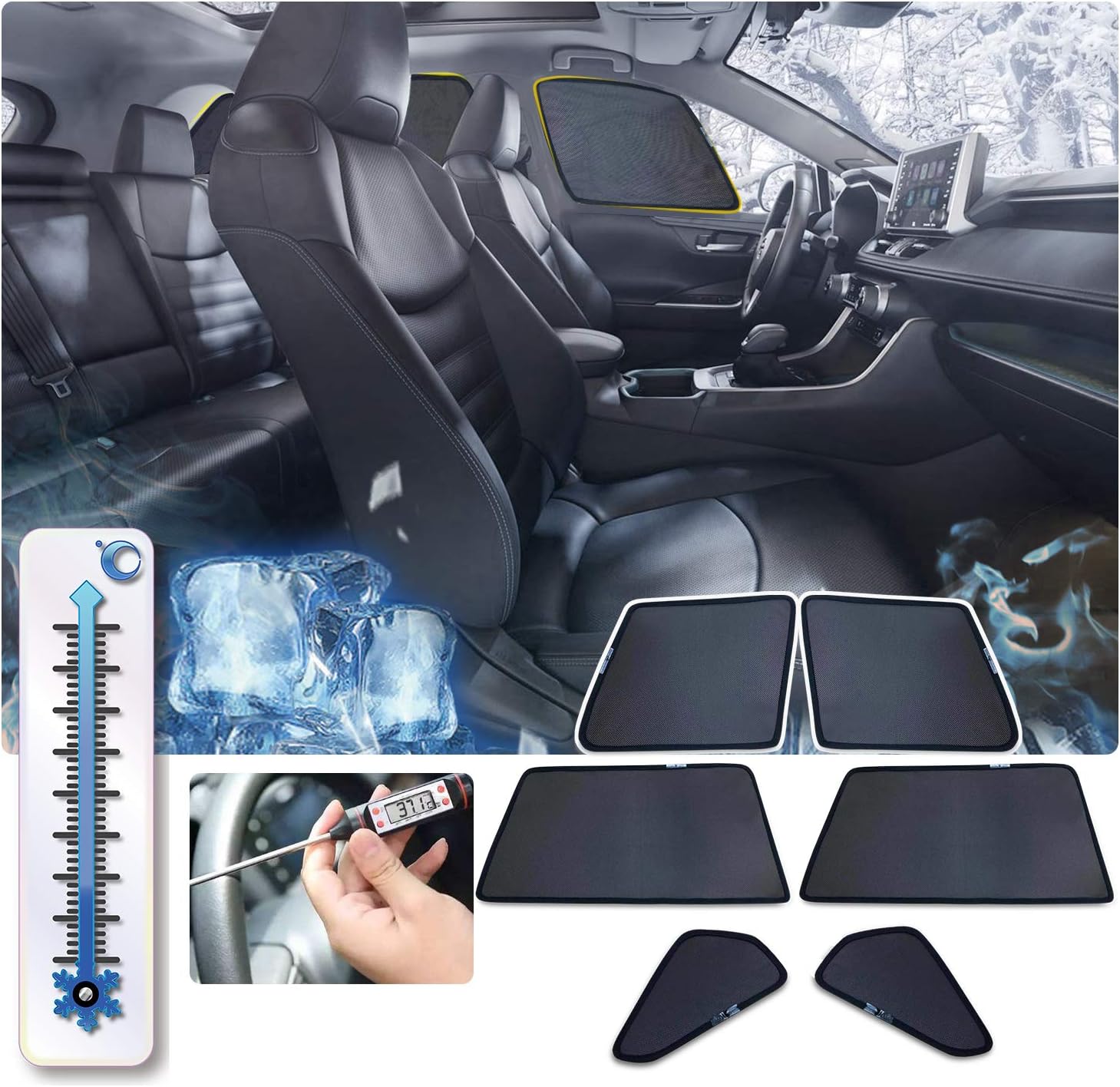 Amazon Lfotpp ホンダ オデッセイ Rc系 Rc1 Rc2 専用 サンシェード 車窓日よけ カーシェード Uvカット 断熱 後席用2枚 サンシェード 車 バイク