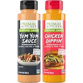Primal Kitchen Dipping Sauces 2 Pack - Yum Yum Sauce &amp; Chicken Dippin' Sauce