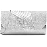TINDTOP Clutch Purses for Women Evening Handbags for Formal Wedding Party Cocktail Prom Crossbody Shoulder Envelope Bag