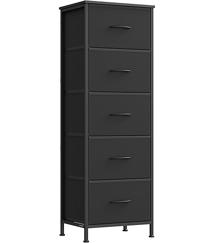 Commode 6 Tiroirs, Acier, Panneau Mdf, Tissu Non-tissé, Pour Couloir Entree Chambre Blanc