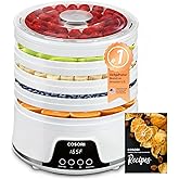 COSORI Food Dehydrator Machine for Jerky, 5 Trays with 165°F Temperature Control and 48H Timer, 350W Dryer for Fruit, Herbs, 