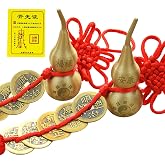 CNYTPE Five Emperors Coins Feng Shui Gourd Lucky Hanging Decor | Feng Shui Gourd, Five Emperors Coins, Chinese Lucky Charm, Hanging Decoration, Home Office Car Decor, Traditional Gift