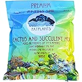 Fat Plants San Diego Premium Cacti and Succulent Potting Mix Soil - for Cactus Palm Tree Citrus Plant Grown in Gardening Containers - Indoors & Outdoors Use - with Natural Food/Fertilizer