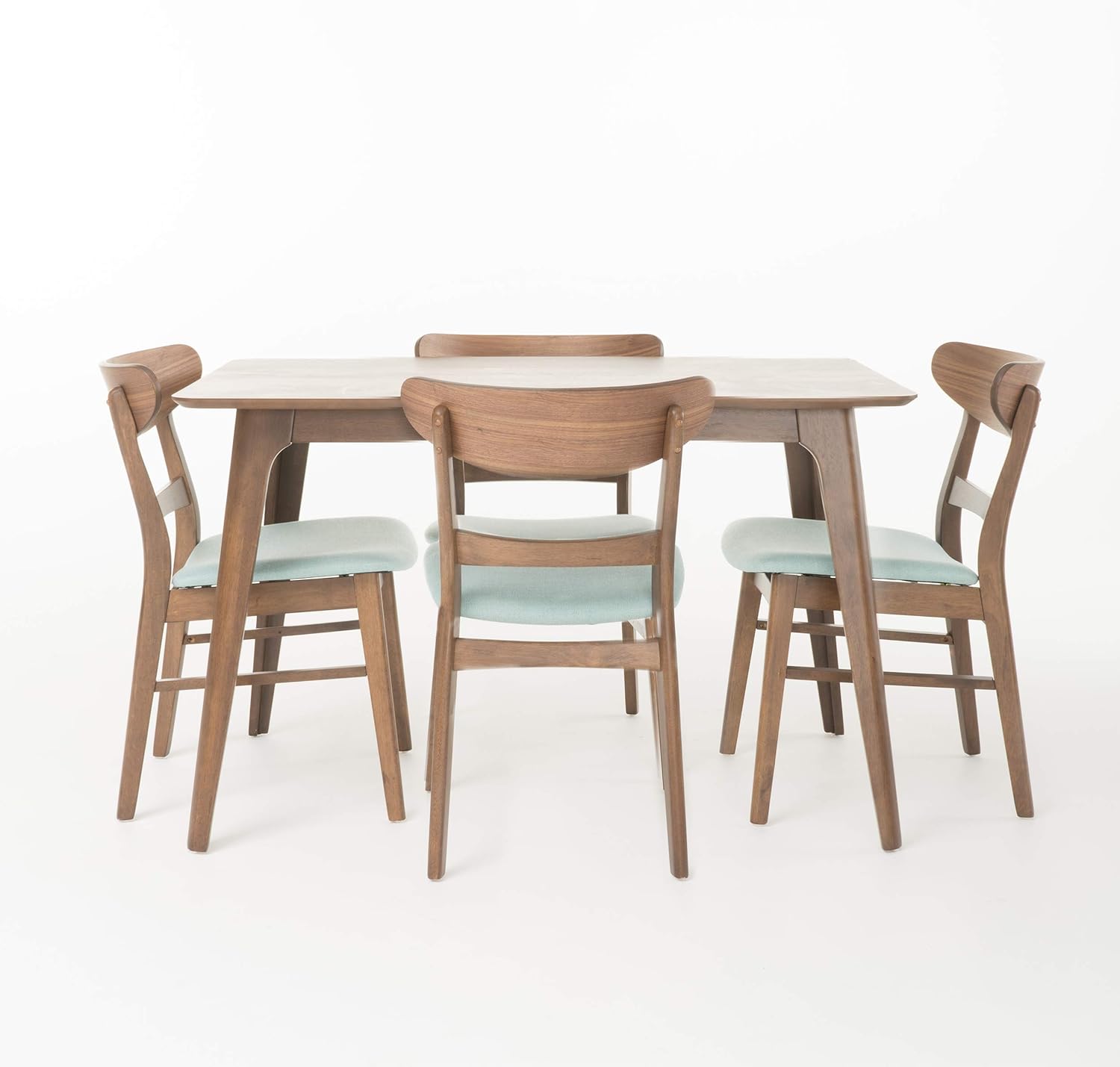 Christopher Knight Home Colonial Natural Walnut Finish 50" Rectangular 5 Piece Dining Set (Mint)