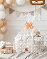Maliton Nappy Caddy Newborn Essentials Detachable Dividers White 16x10x7 view 8