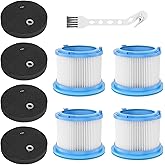 Leemone Vacuum Filters Replacement for Bissell Powerclean Furguard 280W Model 4052 4039 4137,Powerclean Furfinder 200W Self-Standing Cordless, 4 Filters and 4 Pre-Filter Pads Set included