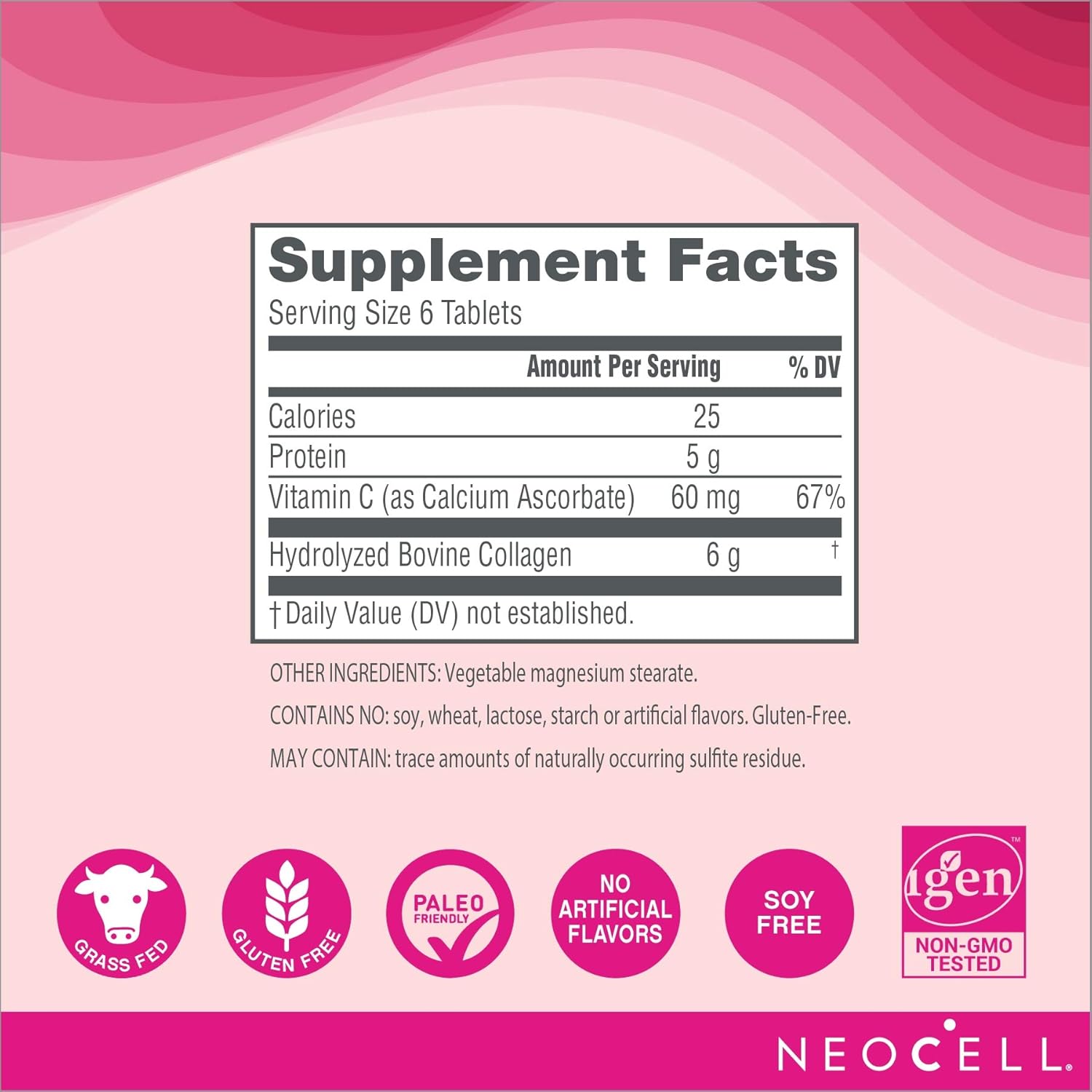 NeoCell Super Collagen with Vitamin C, 250 Collagen Pills, #1 Collagen Tablet Brand, Non-GMO, Grass Fed, Gluten Free, Collagen Peptides Types 1 & 3 for Hair, Skin, Nails & Joints (Packaging May Vary): Health & Personal Care