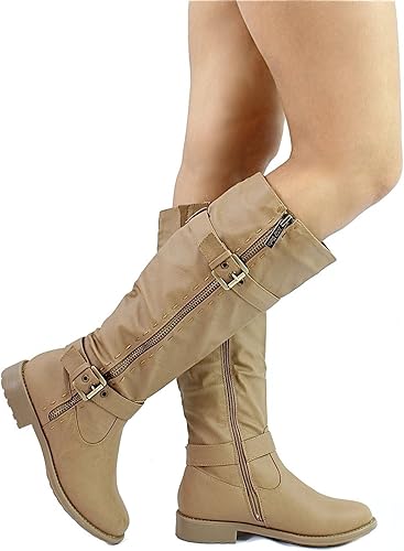 taupe riding boots