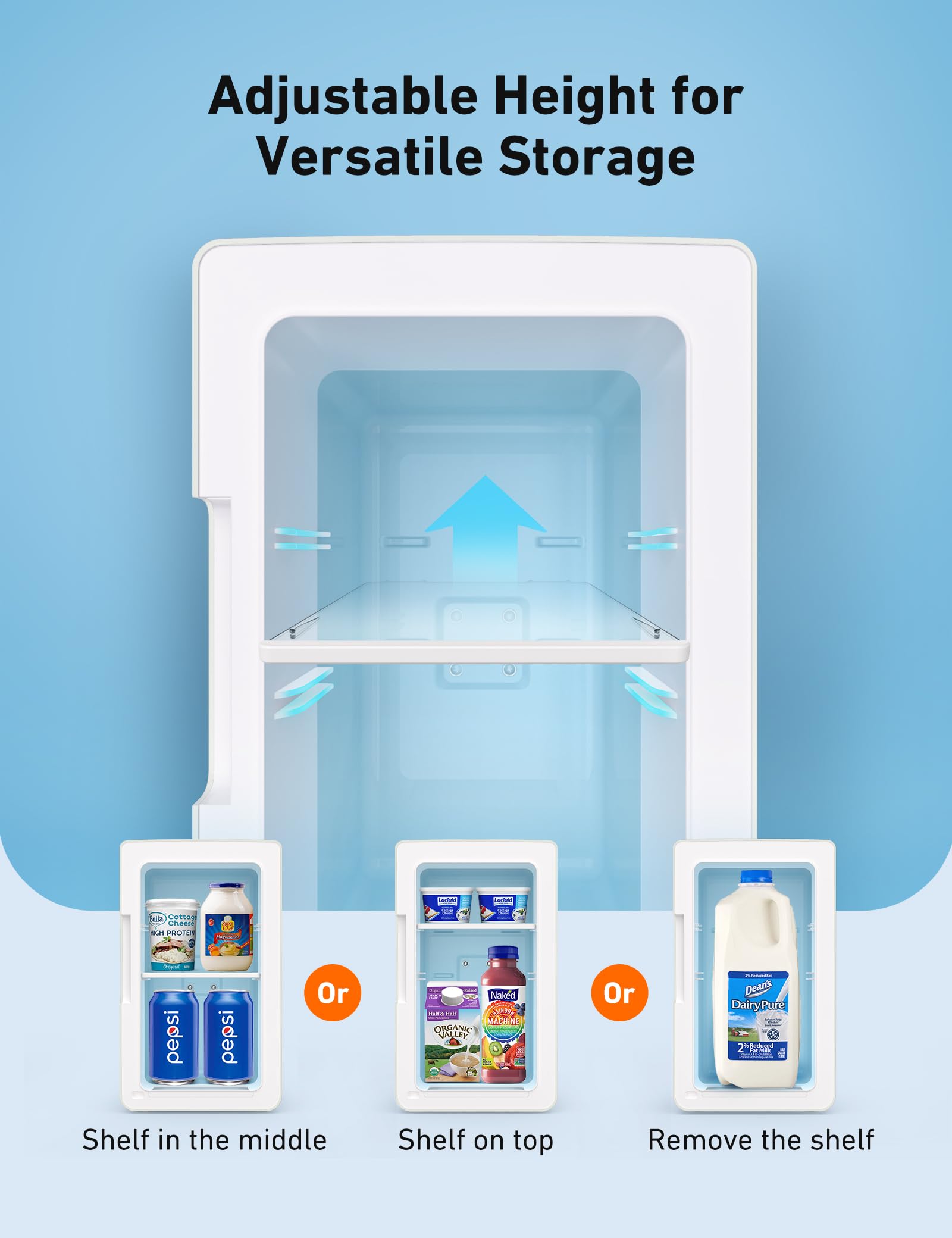 AstroAI Mini Fridge 2.0 Gen, 6 Liter/8 Cans Makeup Skincare Fridge 110V AC/ 12V DC Portable Thermoelectric Cooler and Warmer Little Tiny Fridge for Bedroom, Cosmetics (Beige) - Image 4