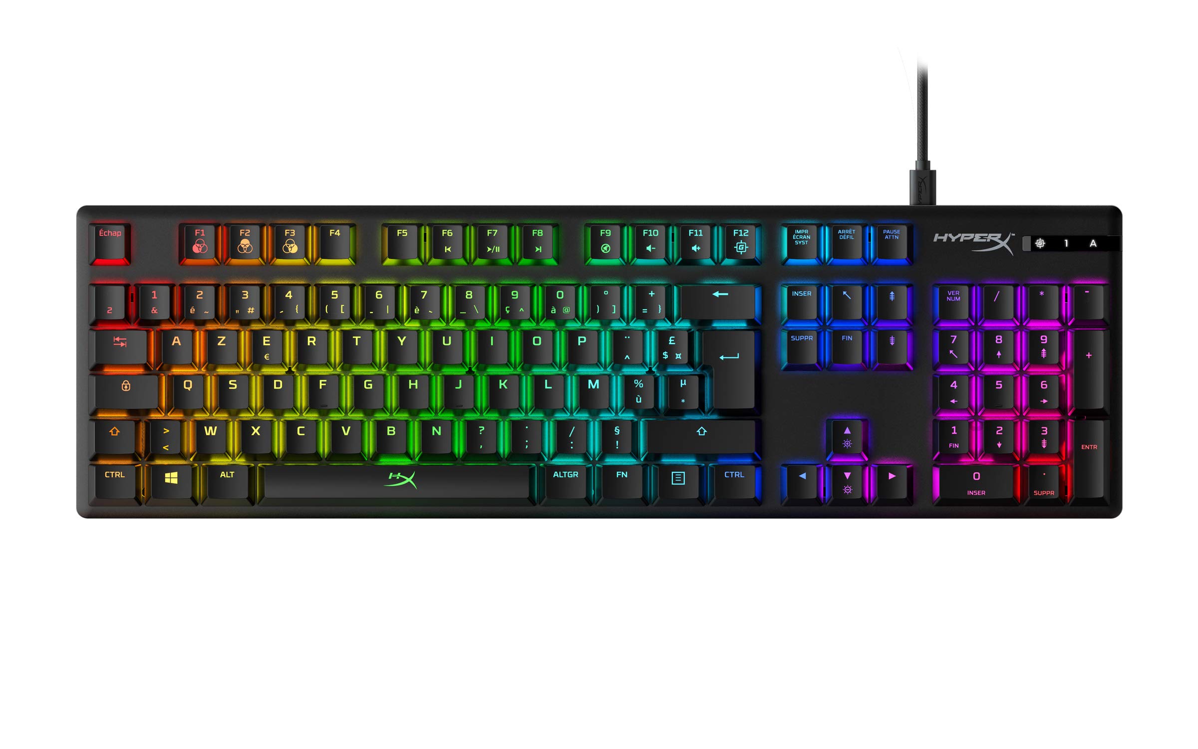Hyperx Alloy Origins – Clavier Gaming Mécanique Rgb, Hyperx Red Switches (Azerty)