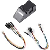 DIYmall Optical Fingerprint Reader Sensor Module for Ar Duino 2560 R3 Raspberry Pi ESP8266 ESP32 51 AVR STM32 Red Light DC 3.8-7V