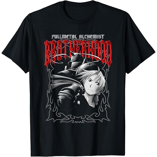 Amazon.com: Fullmetal Alchemist Brotherhood Metal Man Crew Neck