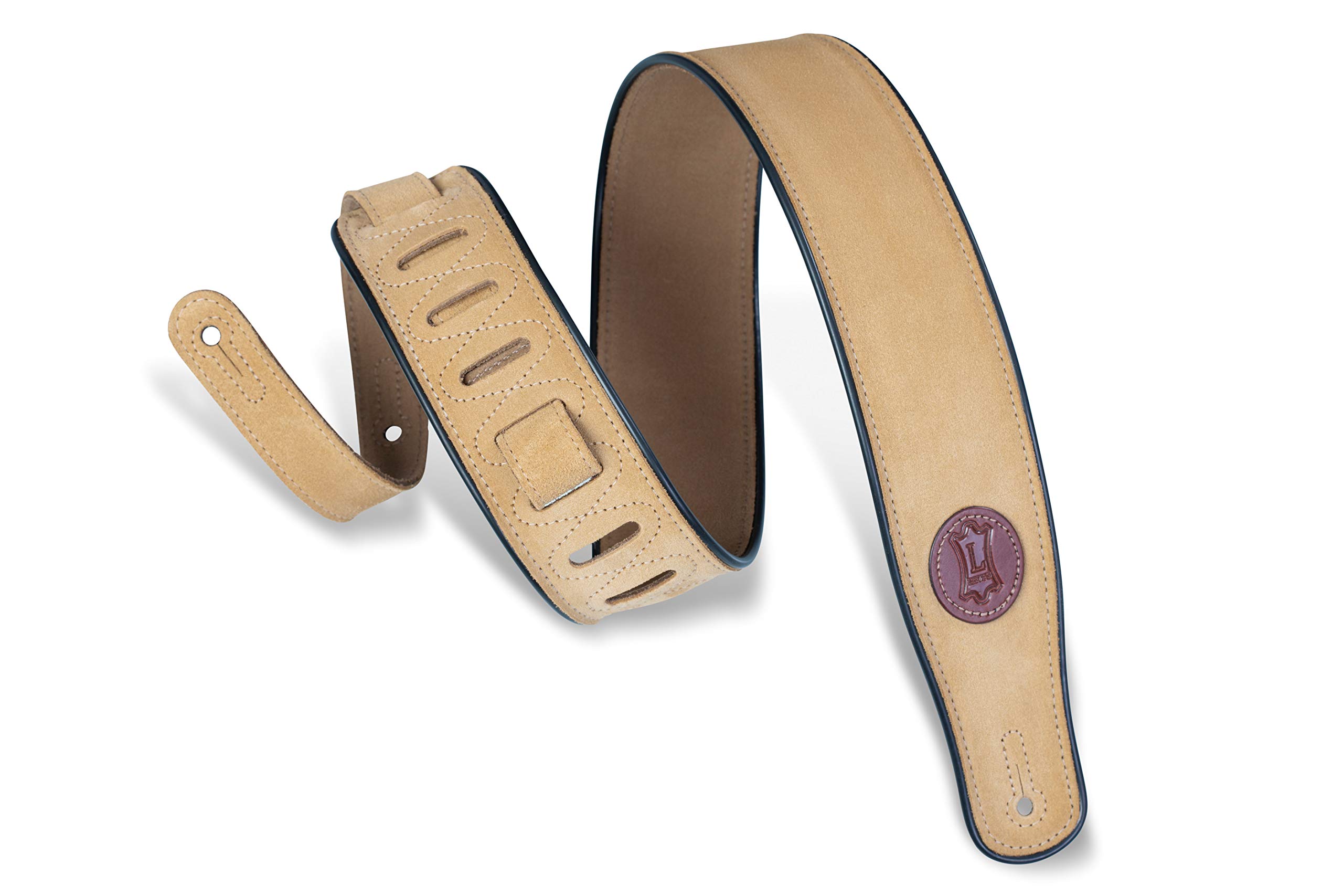 Levy's Suede Leather Guitar Strap - Tan