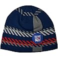 47 Brand Old Time Hockey (OTH) Cuffless Rugby Stripe Beanie Hat - NHL Knit Skull Cap