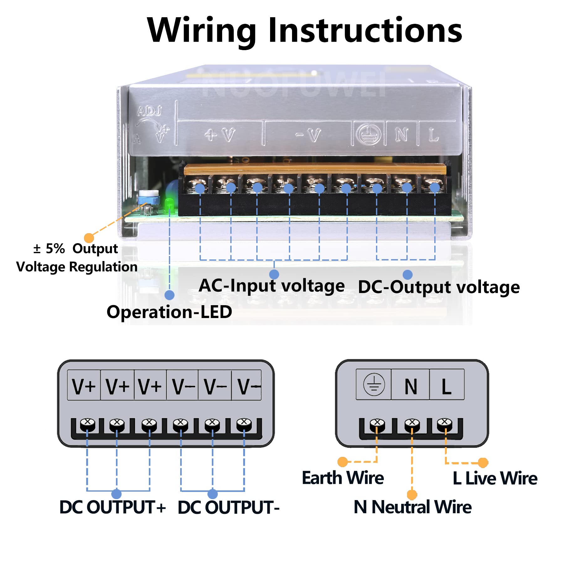 DC 12V 50A 600W Switching Power Supply Adapter 110V AC to 12V DC Converter Power Supply Transformer PSU for 12Volt Motor Pump LCD Monitor CCTV Security Camera Car Stereo 3D Printer and More 12V Device