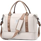 Travel Duffel Bag Sports Gym Tote Bag for Women, Carry on Luggage Bag for Airplanes, Lightweight Weekender Overnight Shoulder