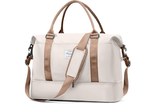 Travel Duffel Bag Sports Gym Tote Bag for Women, Carry on Luggage Bag for Airplanes, Lightweight Weekender Overnight Shoulder