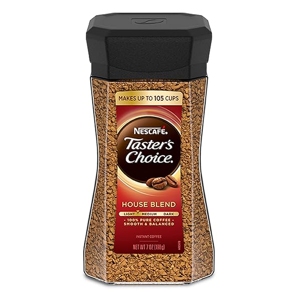 NESCAFE TASTER’S CHOICE HOUSE BLEND MEDIUM LIGHT ROAST INSTANT COFFEE 7 OZ. JAR