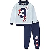 Marvel Spidey and His Amazing Friends Boys 2 Piece Polo Fleece Top and Pants Set for Toddler and Big Kids