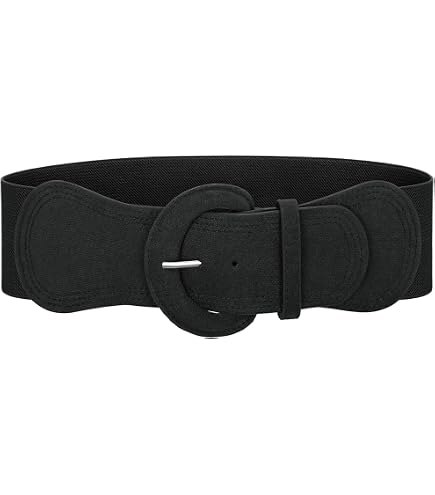 JASGOOD Women Retro Wide Elastic Belt Stretchy Waist Belt  display picture 2