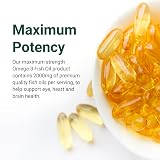 Hey Nutrition Theonia Pure Omega-3 2000mg with Vitamin E 60 Softgels UK view 7