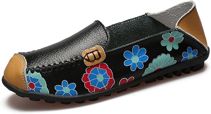 venuscelia women's natural comfort walking flat loafer