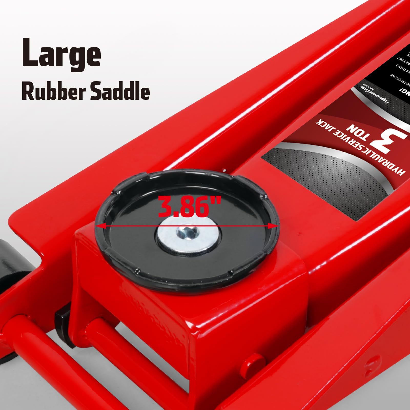 BIG RED Floor Jack,Hydraulic Car Jack with Fast Pump for Car, SUV, Truck - 3 Ton Capacity, Red