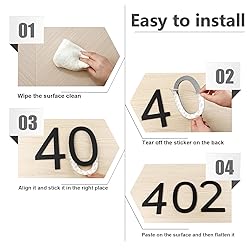 6"Self-adhesive House Numbers, House Numbers for