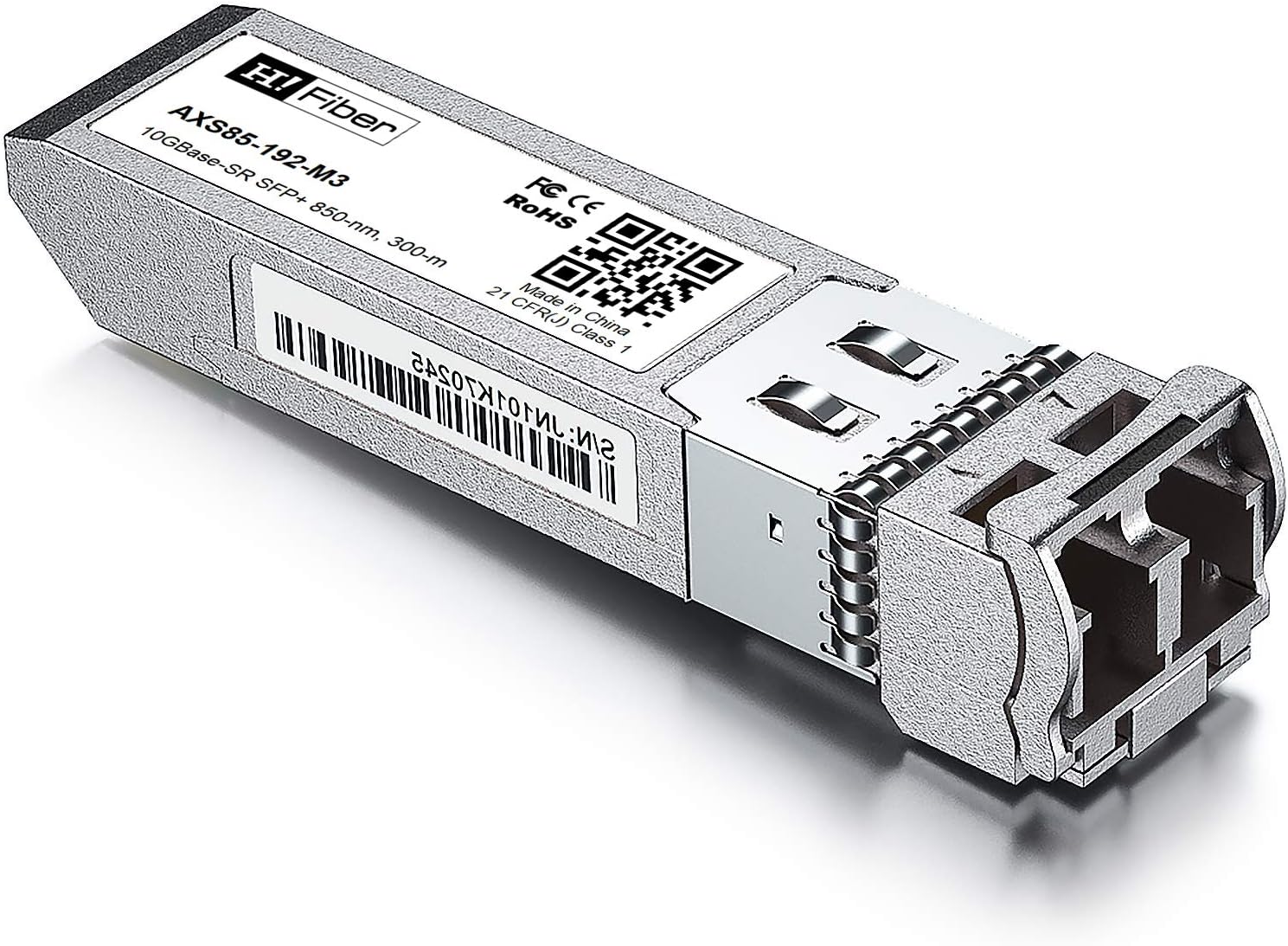 2Pack H!Fiber.com 10Gb SFP+ Multimode Transceiver(300m, 850nm), 10Gbase SFP+ SR LC Module for Intel E10GSFPSR, Ubiquiti, Netgear - Image 5