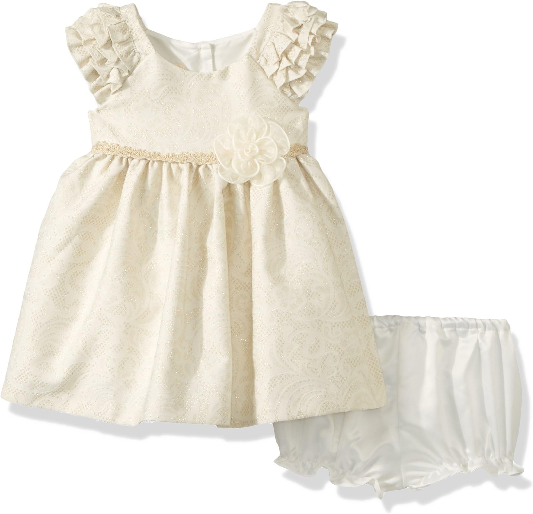 Laura Ashley London Baby Girls' Ruffle Sleeve Party Dress