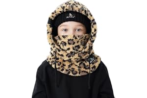 Shy Velvet Ski Mask for Kids Winter Balaclava Warm Fleece Lined Hats