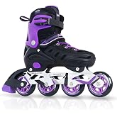 MammyGol Adults Adjustable Inline Skates, Safe and Durable Roller Skates with Giant Wheels, High Performance Professional Skates for Men Women Youth