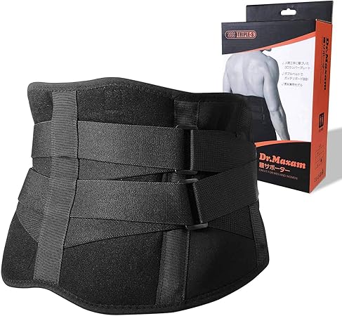Amazon 柔道整復師が考えた 腰ベルト サポートベルト 腰用 コルセット 男女兼用 Lサイズ トリプルエス 腰 腰椎用
