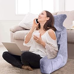 Reading Pillow-Bed Rest Pillow with Detachable Neck