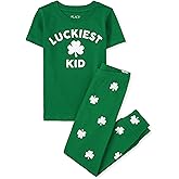 The Children's Place Unisex-Baby, Toddler and Kids Short Sleeve Top and Pants Pajama Set