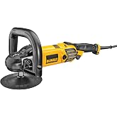 DEWALT Buffer Polisher, 7-in-9-in, 12 amp, Variable Speed Dial 0-3,500 RPM&rsquo;s, Soft Start Corded Car Buffer (DWP849X)