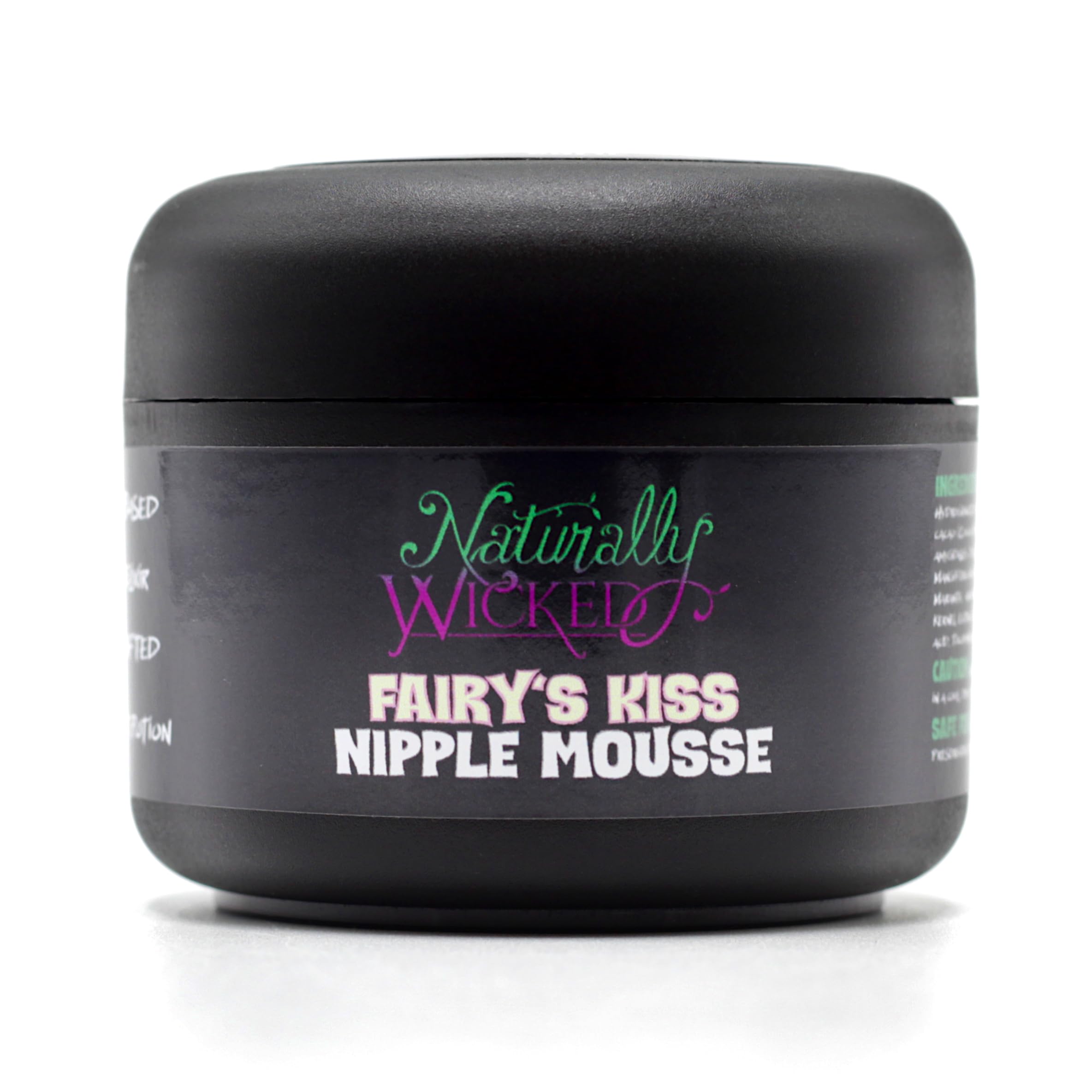 Naturally Wicked Fairy's Kiss Nipple Mousse 50ml - Natural, Vegan, Soothing Cream For Pregnancy & Breastfeeding