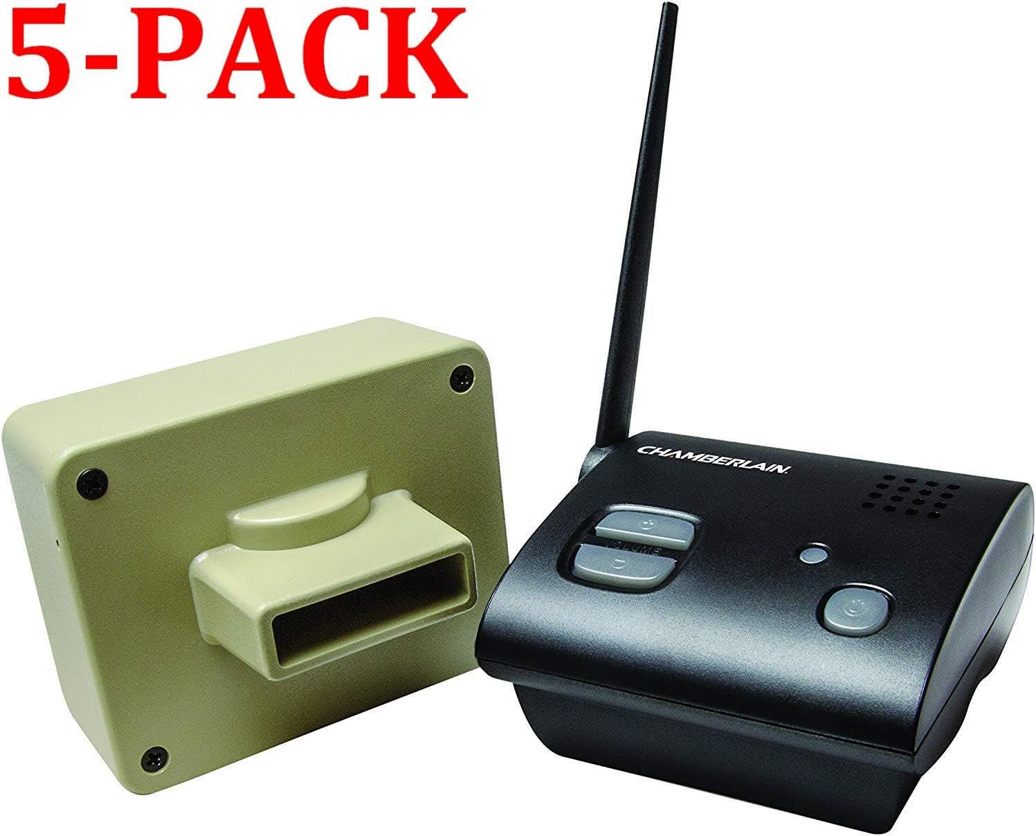 Chamberlain Group Chamberlain Security Wireless Motion Alert System, Black (CWA2000) (5-(Pack))