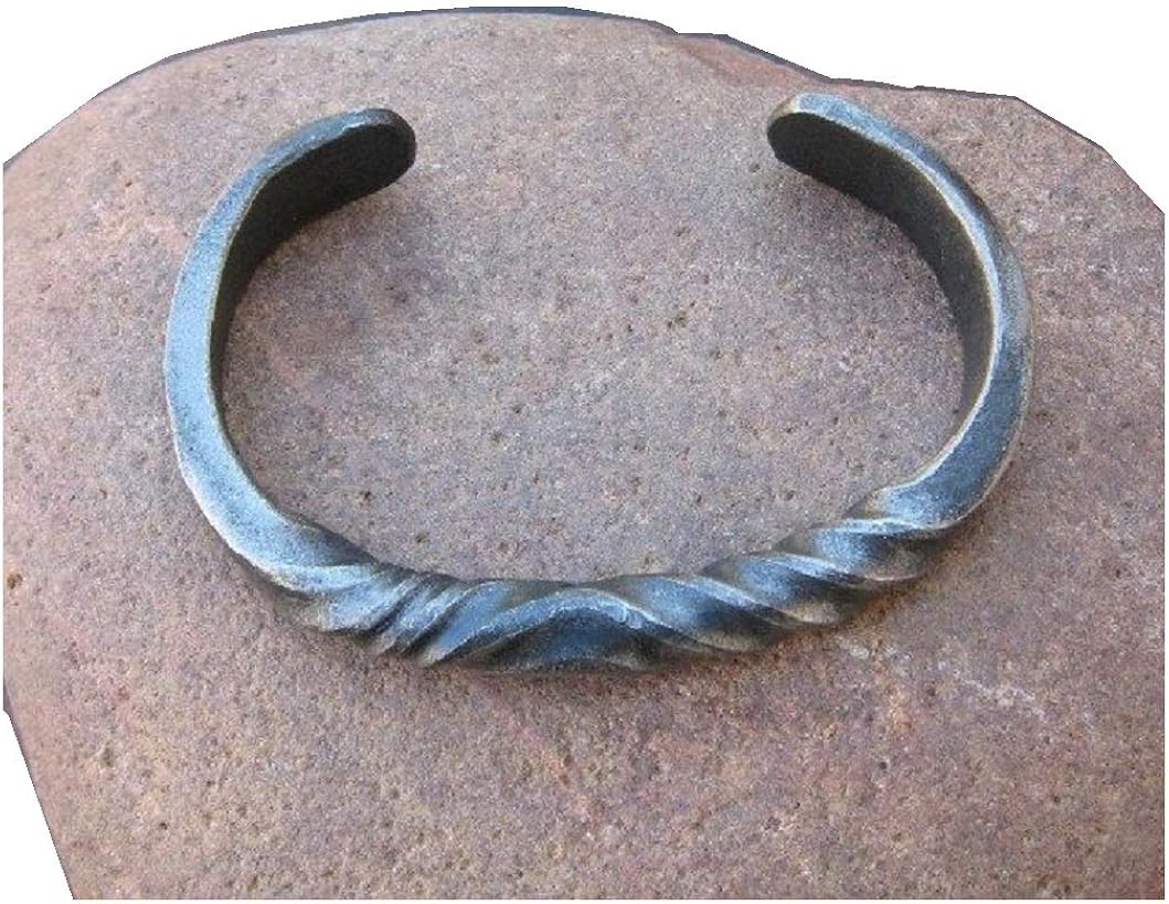 Hand Twisted Iron Bracelet Amazon.co.uk Jewellery