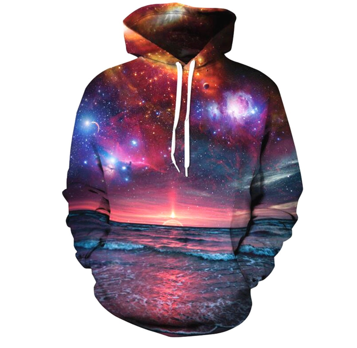 Unisex 3d Printed Drawstring Pockets Pullover Hoodie Hooded Sweatshirt