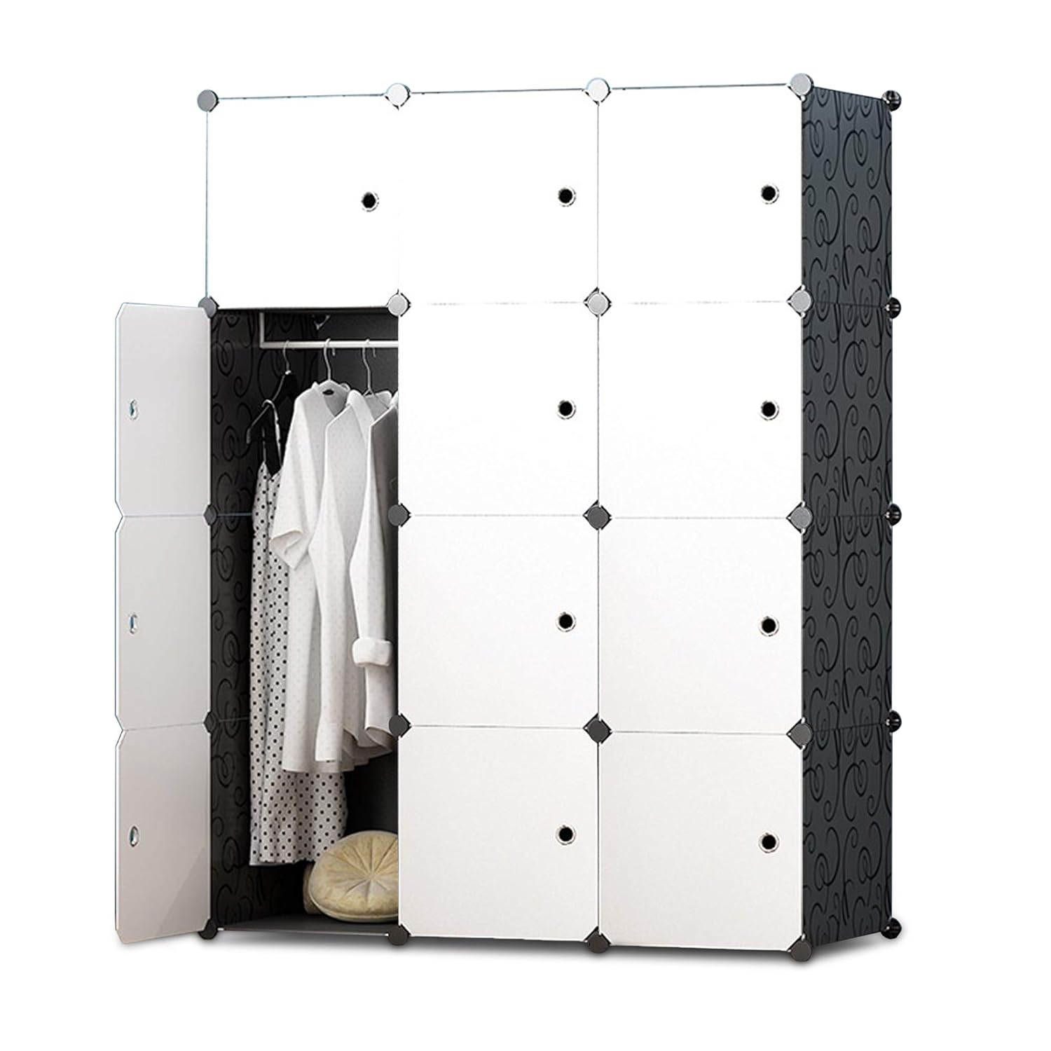 Portable Wardrobe For Hanging Clothes Combination Armoire