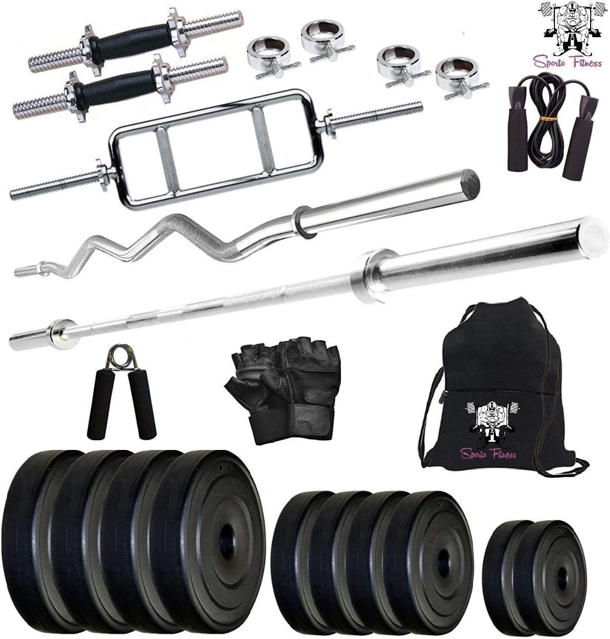 SPORTO FITNESS 30 PVC Combo Leather Home Gym and Fitness Kit