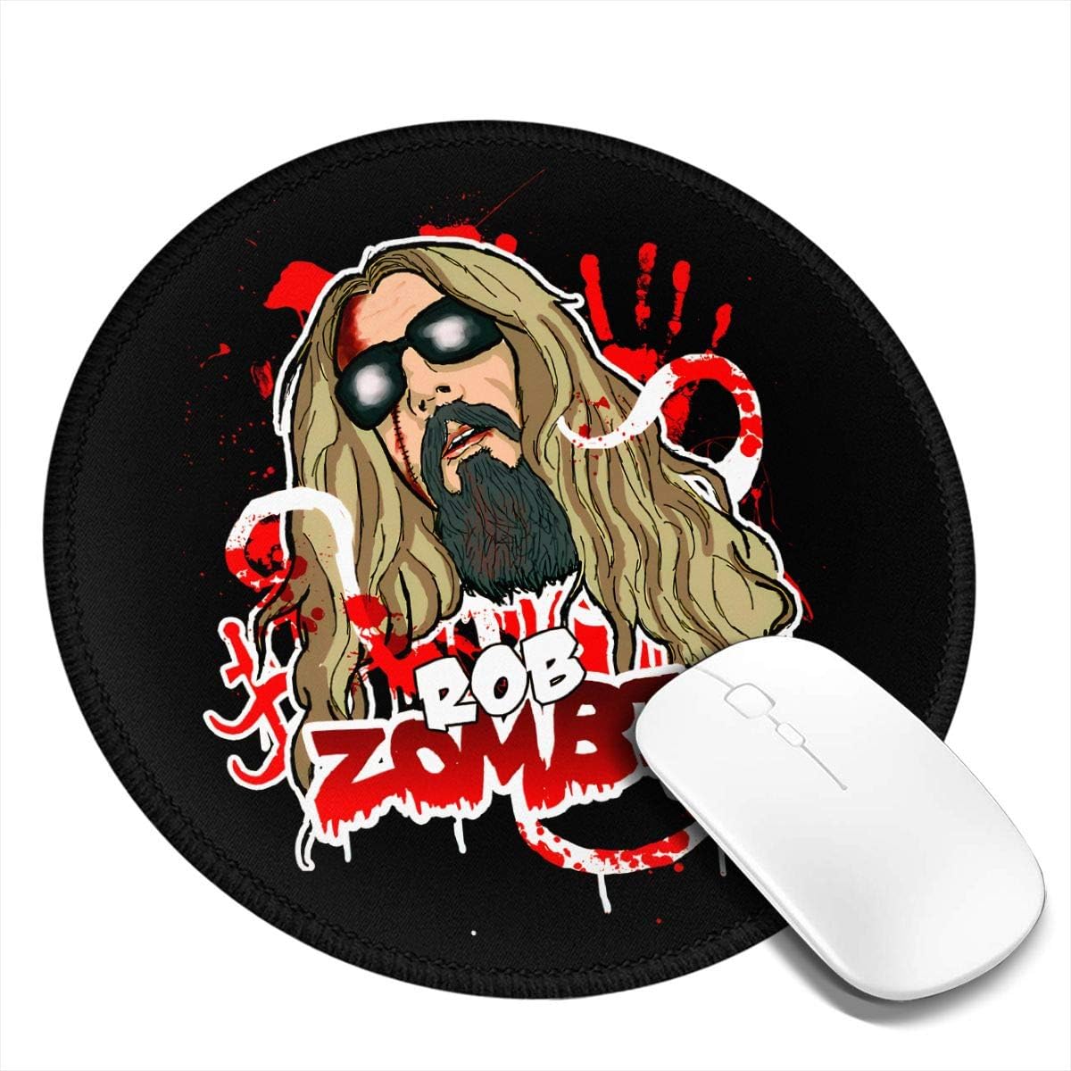 Rob Zombie Round Mouse Pad Office Desktop Or