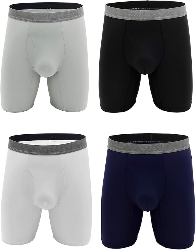 WINDAY Men's Briefs Breathable Ice Silk SportsInspired Underwear Boxer Briefs B192 at Amazon