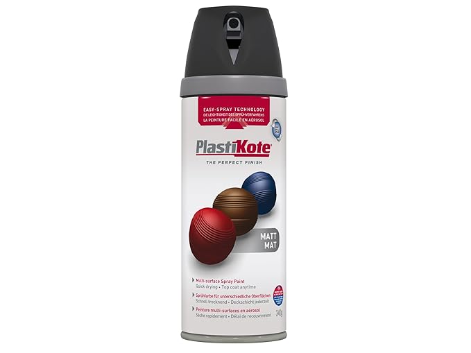 PLASTI-KOTE Premium Spray Paint Matt Black