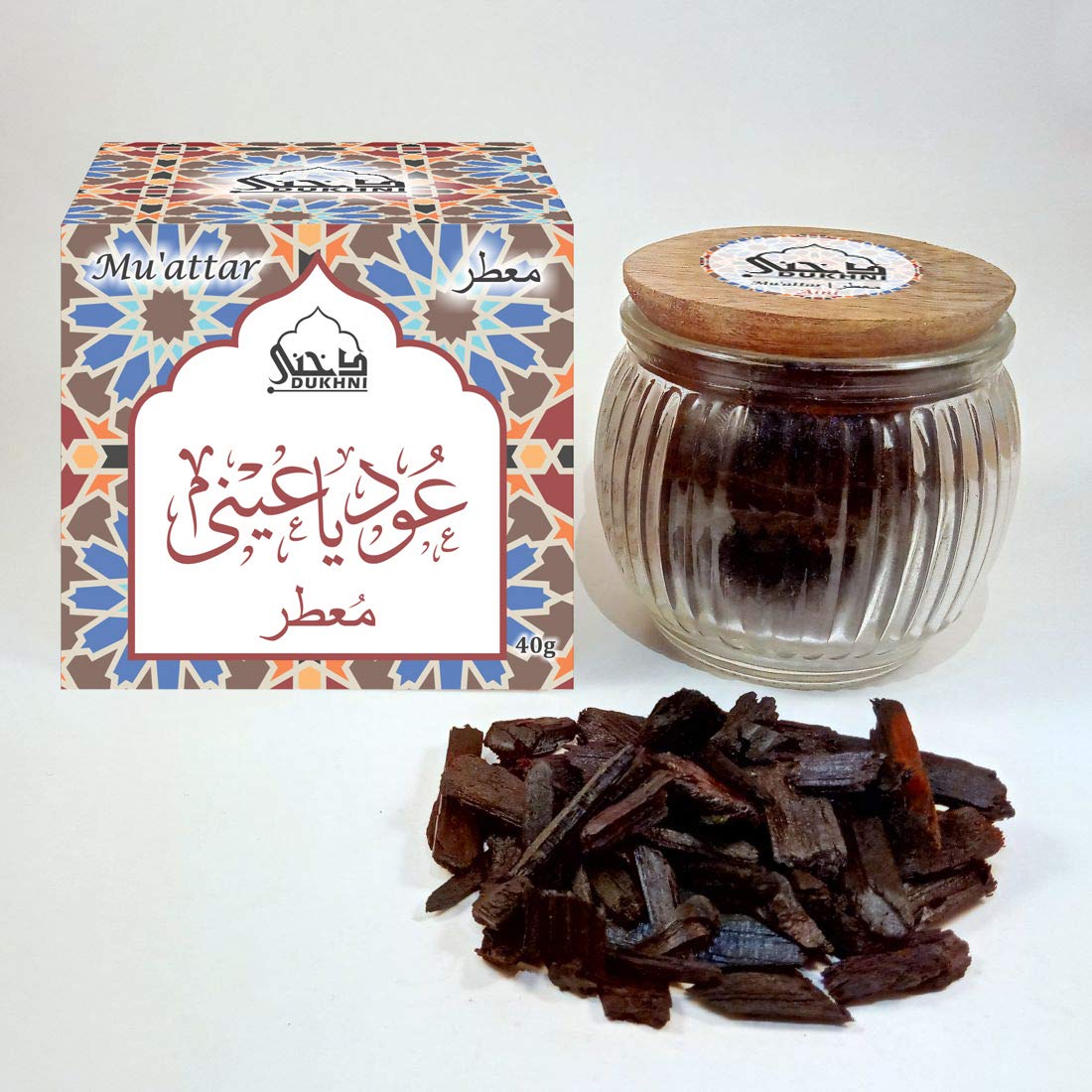 Oud Ya Aini Muattar Bakhoor (1 Jar x 40g) Traditional Oud Bakhoor