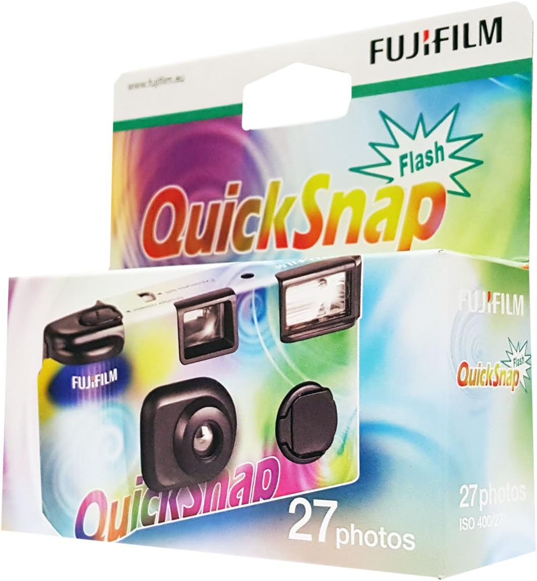 5 x Fujifilm Quicksnap Flash Disposable Cameras, 27 Images, with Flash